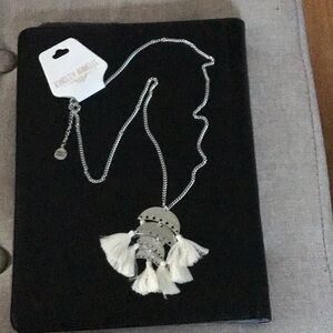 Kinsley Armelle Silver and White Necklace